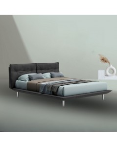 Letto matrimoniale moderno Bolt grigio scuro