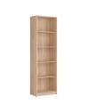 Libreria colore rovere 5 ripiani Nepo 60x34x197H