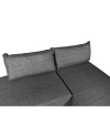 Divano 3 posti modulare con chaise longue trasformabile in letto Armada grigio 290x85x75H