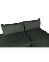 Divano 3 posti modulare con chaise longue trasformabile in letto Armada verde oliva 290x85x75H