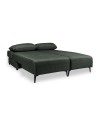 Divano 3 posti modulare con chaise longue trasformabile in letto Armada verde oliva 290x85x75H