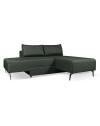 Divano 3 posti modulare con chaise longue trasformabile in letto Armada verde oliva 290x85x75H