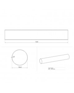 Tubo Tondo di Aspirazione Cappa Diametro 150 mm BV1501200 Prezzo