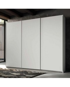 Armadio tre ante scorrevoli bianco portland Step 276x67x250h