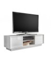 Mobile porta TV 2 ante e vano a giorno bianco lucido Ice 139x43x44H