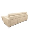 Divano Kendall angolare con penisola reversibile letto estraibile beige Barrel 04