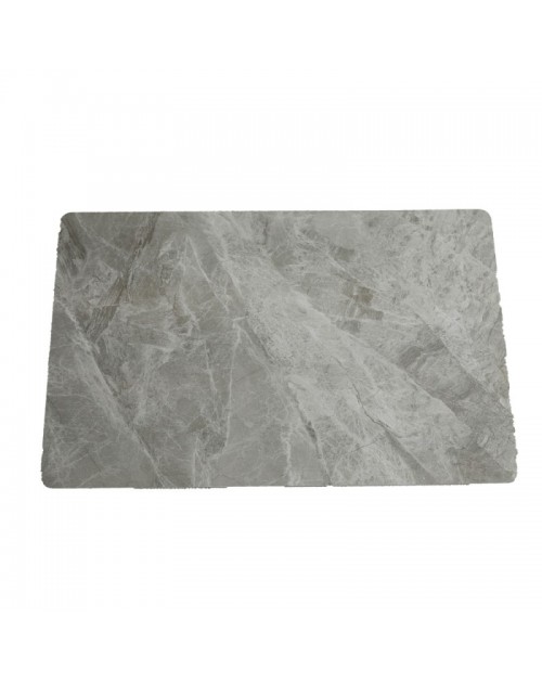 Tavolo rettangolare Pacific piano in ceramica effetto marmo grigio lucido