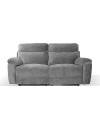 Divano 3 posti recliner manuale tessuto barrel90 grigio Boston 200x100x102H