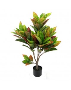 Pianta artificiale Croton 110h 97 foglie