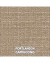 Divano angolare Belen sinistro con pouff contenitore cappuccino portland24