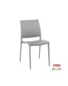 Sedia polipropilene bronzo design ergonomico Curtis