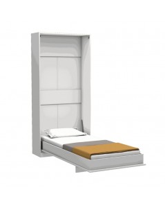 Letto singolo a scomparsa Happy bianco 104x38x221H