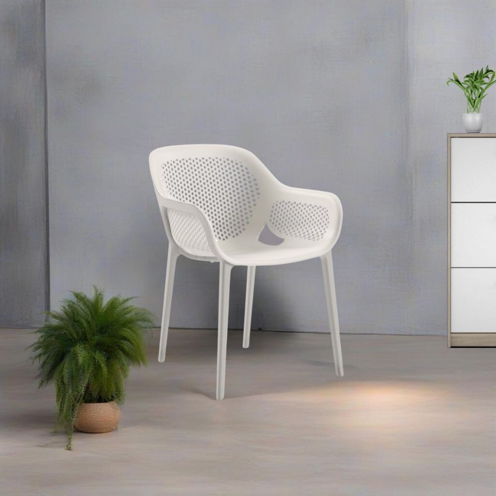 Poltrona design Atra colore grigio bianco