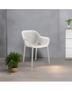 Poltrona design Atra colore grigio bianco