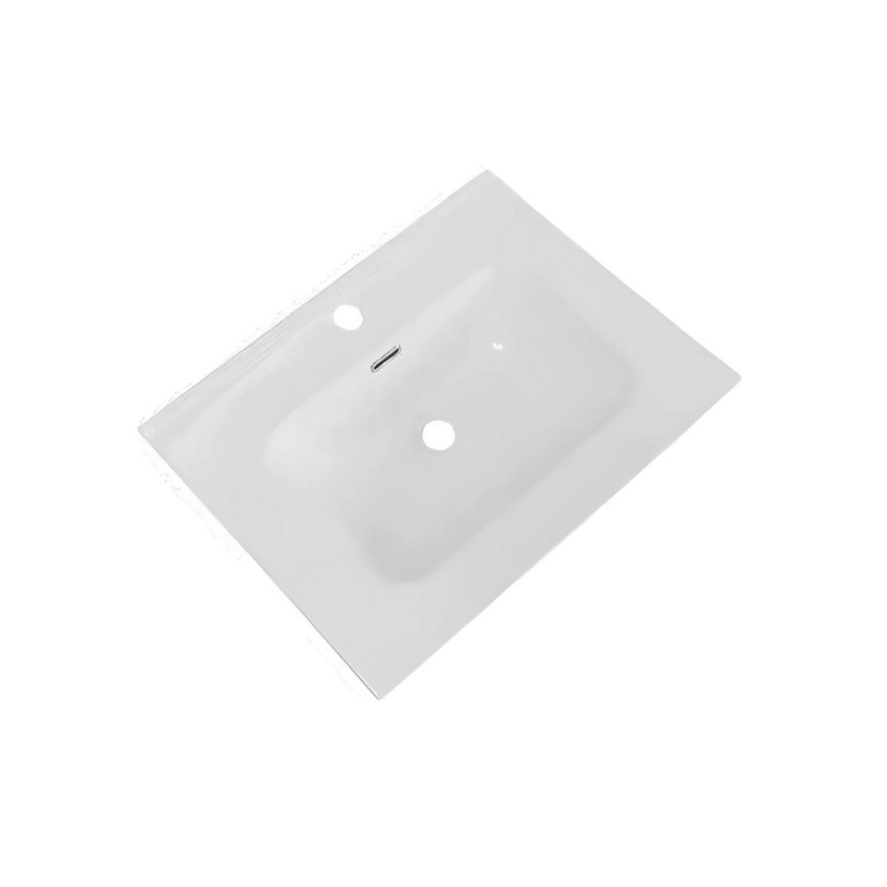 Lavabo consolle d'appoggio in ceramica bianco 61x46.5x14H VA836-60