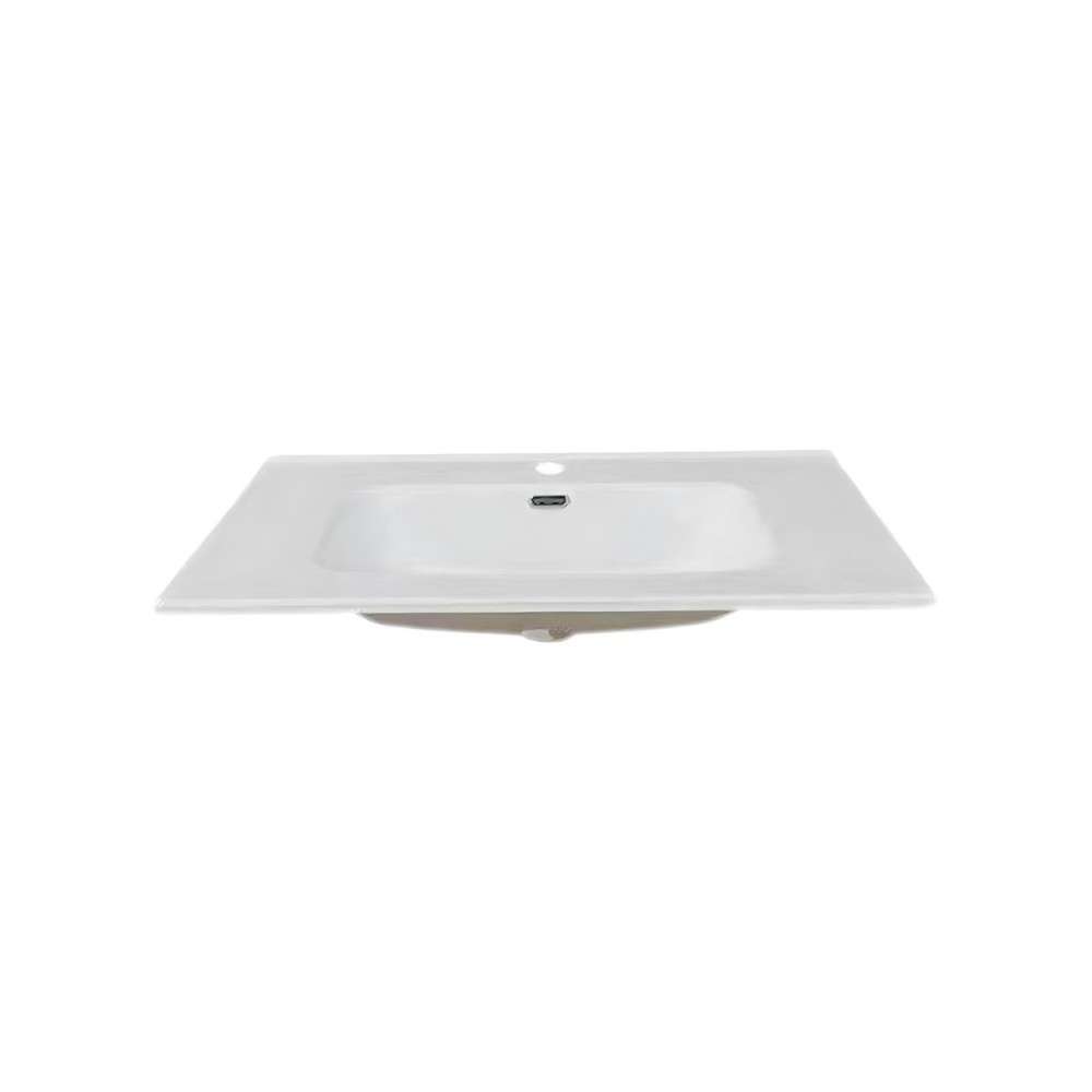 Lavabo consolle d'appoggio in ceramica bianco 81x46.5x17H VA836-80