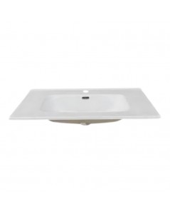 Lavabo consolle d'appoggio in ceramica bianco 81x46.5x17H VA836-80