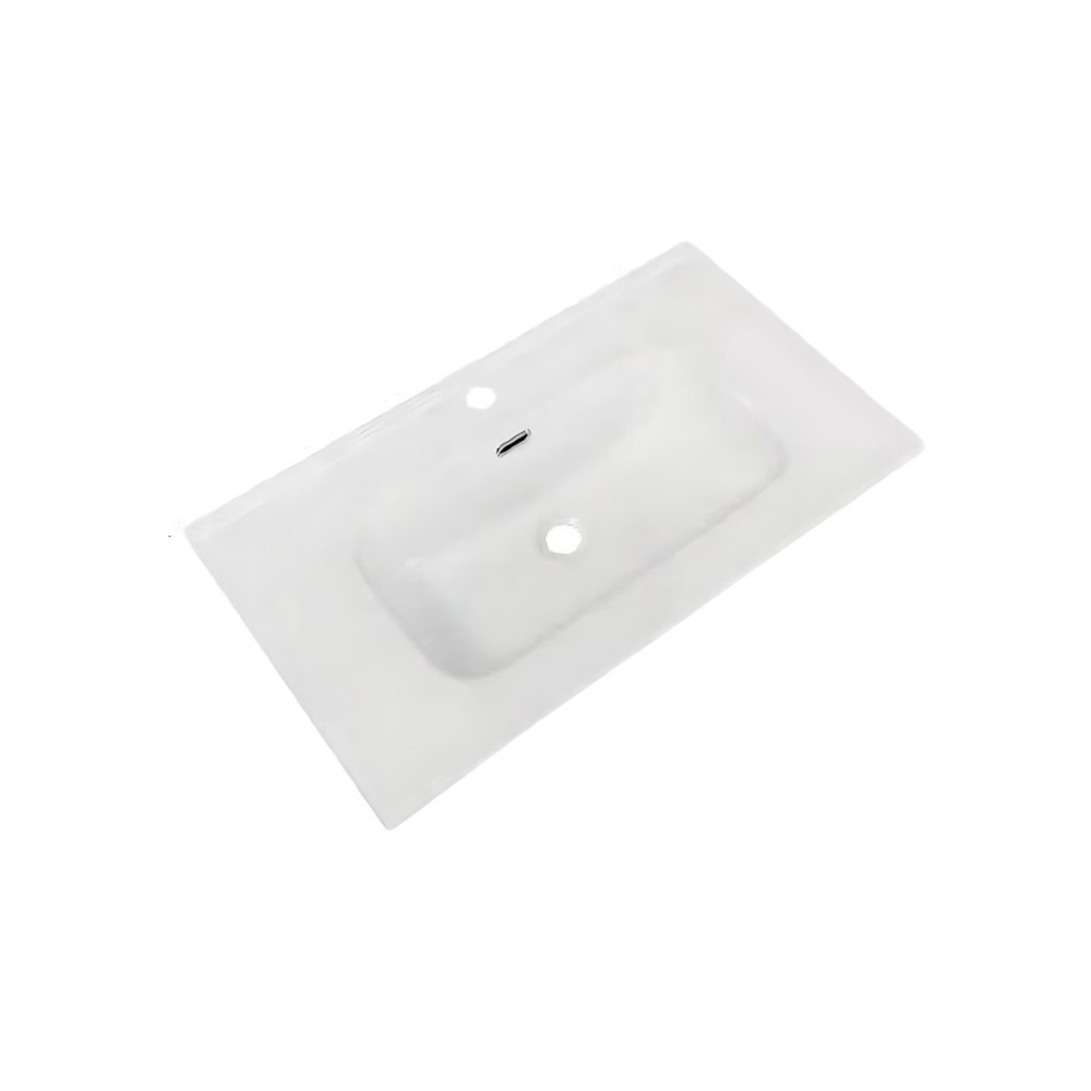 Lavabo consolle d'appoggio in ceramica bianco 81x46.5x14H VA836-80