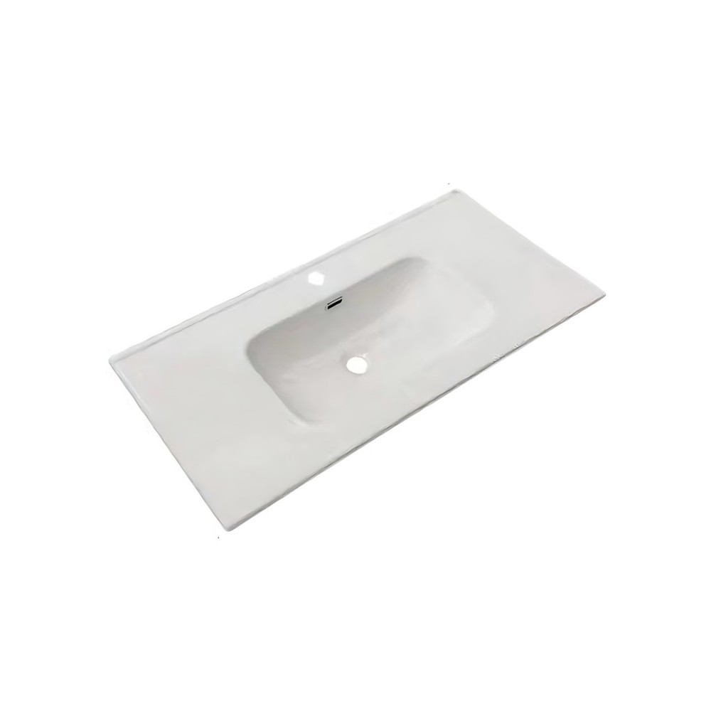 Lavabo consolle d'appoggio in ceramica bianco 101x46.5x17H VA836-100