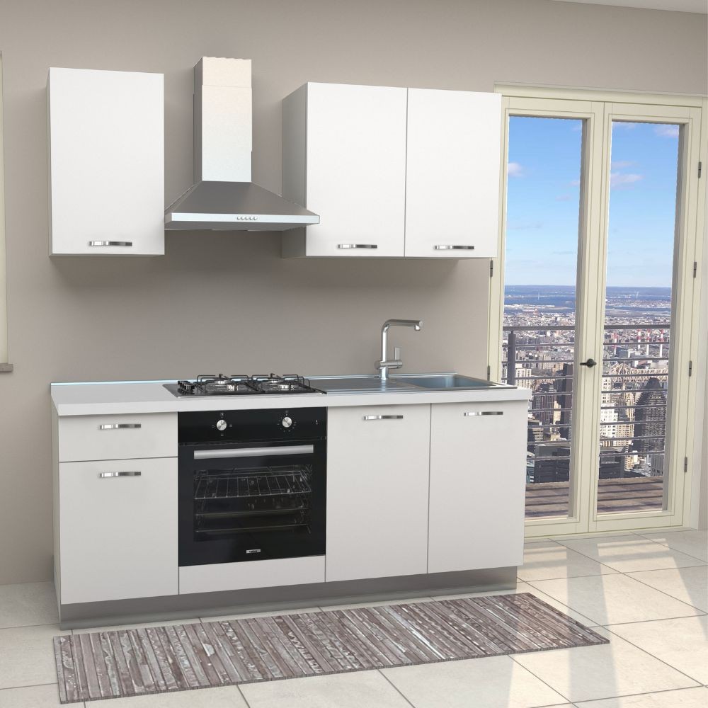 Cucina Taurus completa di elettrodomestici 195 cm