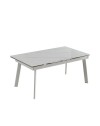 Tavolo allungabile piano ceramica marmo bianco puro Presena 160x90x76h