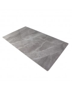 Tavolo top ceramica effetto marmo grigio lucido Mila 160x90