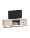 Mobile porta TV cashmere Aldo1 con anta cassetti e vano a giorno 182x40x50,1H