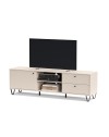 Mobile porta TV cashmere Aldo1 con anta cassetti e vano a giorno 182x40x50,1H