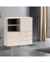 Credenza con ante cassetti e vano a giorno cachemire ALDO6 123,6x40x135H