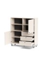 Credenza con ante cassetti e vano a giorno cachemire ALDO6 123,6x40x135H