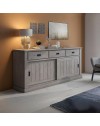 Credenza colore ancona oak 3 cassetti e 2 ante scorrevoli Anthony67070 219,6x49,8x95H