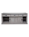 Credenza colore ancona oak 3 cassetti e 2 ante scorrevoli Anthony67070 219,6x49,8x95H