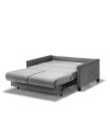 Divano 2 posti con letto estraibile e contenitore tessuto colore grigio Calion 164x111x90H