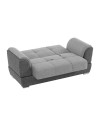 Divano 2 posti contenitore con funzione letto grigio Larissa 175x82x92H