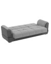 Divano 3 posti contenitore con funzione letto grigio Larissa 237x89x90H