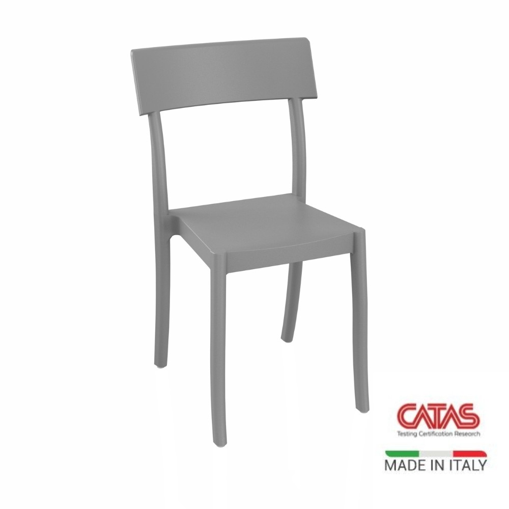 Sedia in polipropilene colore bianco design contemporaneo Milly