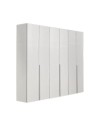 Armadio 6 ante bianco larice Urano 241x55x240H