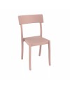 Sedia in polipropilene colore rosa antico design contemporaneo Milly