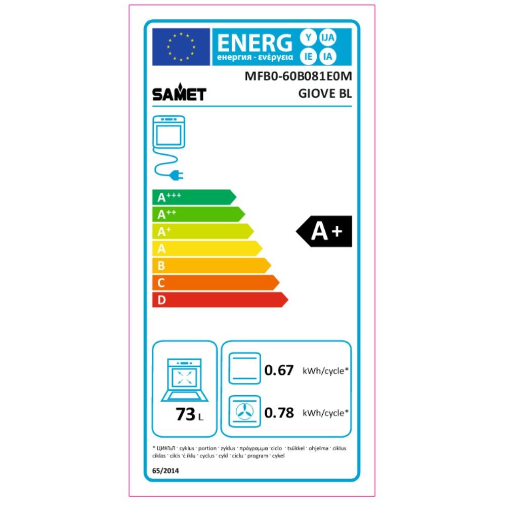 Forno elettrico multifunzione Samet Giove nero timer meccanico