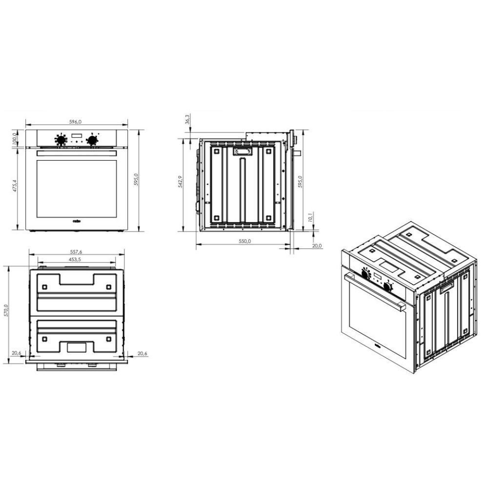 Forno elettrico multifunzione Samet Giove nero timer meccanico