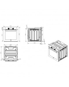 Forno elettrico multifunzione Samet Giove inox timer meccanico