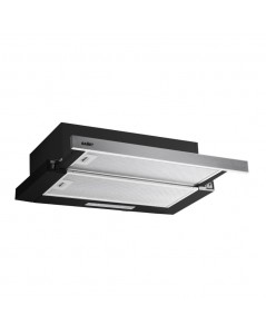 Cappa sottopensile NEWSLIM60 nero con frontalino estraibile inox Samet