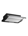 Cappa sottopensile NEWSLIM60 nero con frontalino estraibile inox Samet