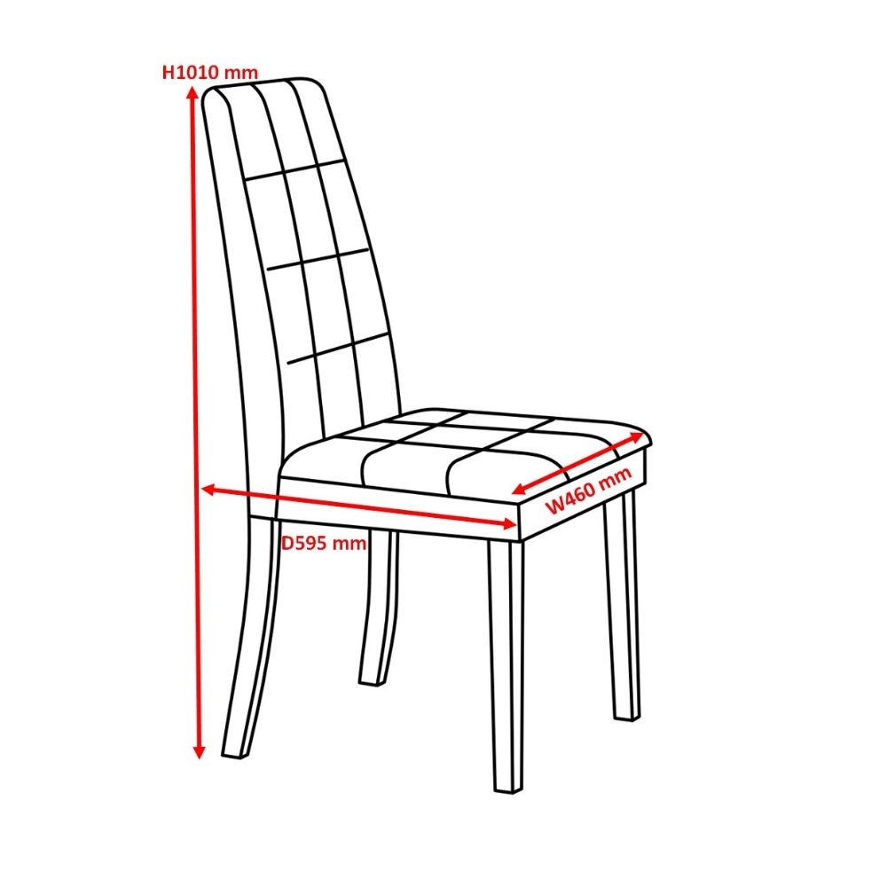 Sedia imbottita con struttura in legno bianco e tessuto grigio Tim