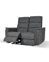 Divano recliner elettrici 2 posti grigio Faber 140x77x105h