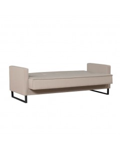 Divano funzione letto e contenitore Legen 3 Posti in vellutino tortora 210x85x87H