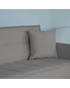 Divano funzione letto e contenitore Legen 3 Posti in vellutino grigio 210x85x87H