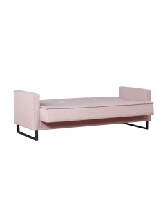 Divano funzione letto e contenitore Legen 3 Posti in vellutino rosa antico 210x85x87H