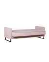 Divano funzione letto e contenitore Legen 3 Posti in vellutino rosa antico 210x85x87H