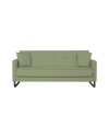 Divano funzione letto e contenitore Legen 3 Posti in vellutino verde oliva 210x85x87H